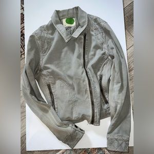 Anthropologie Easy Moto Jacket in Gray- size M